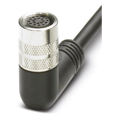 Phoenix Contact Right Angle Female 10 way M16 to Unterminated Sensor Actuator Cable, 10m