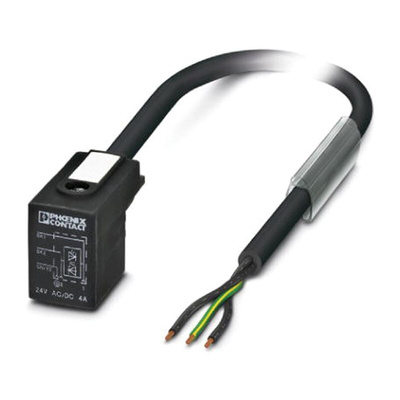 Phoenix Contact Male 3 way DIN 43650 Form B to Sensor Actuator Cable, 5m