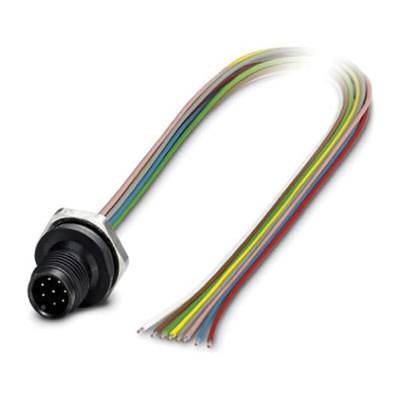 Phoenix Contact Male 6 way M12 to Sensor Actuator Cable, 500mm