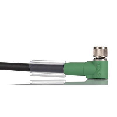 Phoenix Contact Right Angle Female 4 way M8 to Sensor Actuator Cable, 20m
