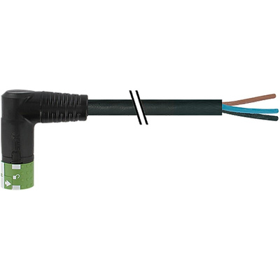 Murrelektronik Limited Right Angle Female 6 way MQ15-X-Power to Unterminated Sensor Actuator Cable, 5m