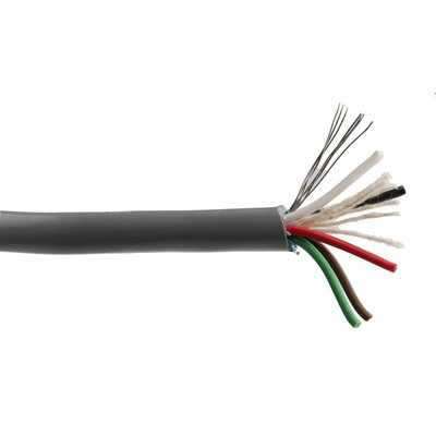 Belden Multicore Industrial Cable, 0.22 mm², 5 Cores, 24 AWG, Screened, 305m, Chrome Sheath