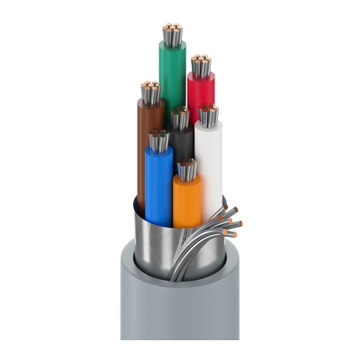 Belden Multicore Industrial Cable, 0.22 mm², 7 Cores, 24 AWG, Screened, 305m, Chrome Sheath