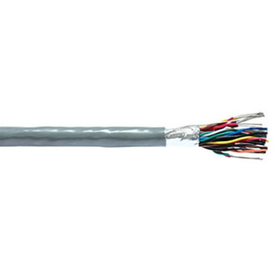 Belden Twisted Pair Data Cable, 8 Pairs, 0.2 mm², 16 Cores, 24 AWG, Screened, 304m, Chrome Sheath