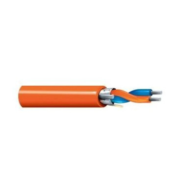 Belden Twisted Pair Data Cable, 1 Pairs, 0.9 mm², 2 Cores, 18 AWG, Screened, 120m, Black Sheath