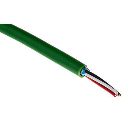 Belden Multicore Industrial Cable, 0.5 mm², 4 Cores, 20 AWG, Screened, 100m, Green Sheath