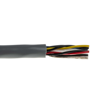 Belden Twisted Pair Data Cable, 5 Pairs, 0.2 mm², 10 Cores, 24 AWG, Screened, 304m, Chrome Sheath