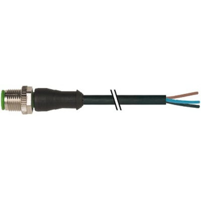 Murrelektronik Limited Straight Male 4 way M12 to Unterminated Power Cable, 10m