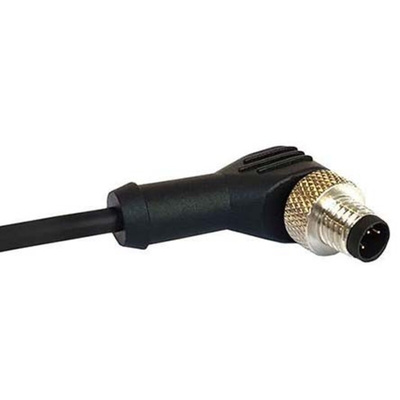 Bulgin Right Angle Male 12 way M12 to Unterminated Sensor Actuator Cable, 1m