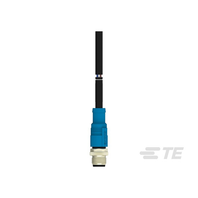 TE Connectivity Straight Male 5 way M12 to Unterminated Sensor Actuator Cable, 3m