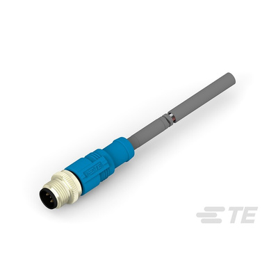 TE Connectivity Straight Male 5 way M12 to Unterminated Sensor Actuator Cable, 500mm