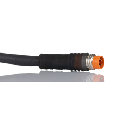 Lumberg Automation Straight Male 5 way M8 to Straight Female 5 way M8 Sensor Actuator Cable, 2m