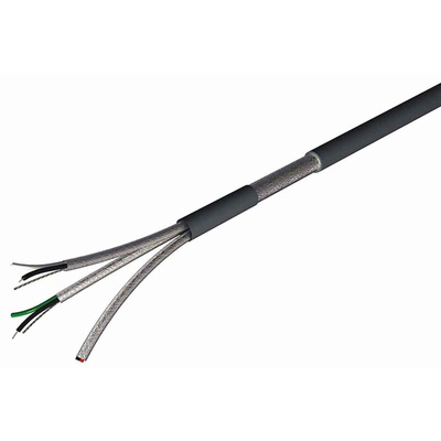 RS PRO Twisted Pair Data Cable, 3 Pairs, 0.34 mm², 6 Cores, 22 AWG, Screened, 100m, Grey Sheath