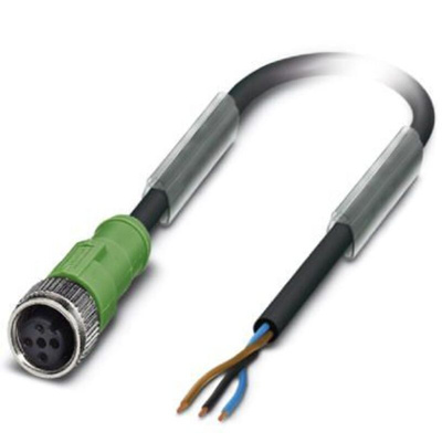 Phoenix Contact Female M12 to Sensor Actuator Cable, 3m