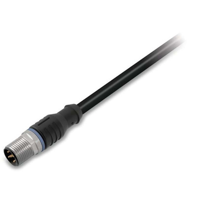 Wago Straight Male 5 way M12 to Unterminated Actuator/Sensor Cable, 10m