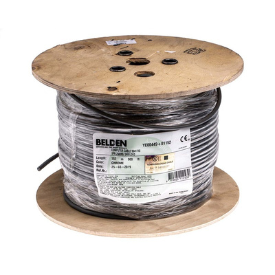 Belden Data Cable, 1 Pairs, 0.2 mm², 2 Cores, 24 AWG, Screened, 152m, Chrome Sheath