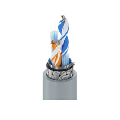 Belden Twisted Pair Data Cable, 2 Pairs, 0.2 mm², 4 Cores, 24 AWG, Screened, 152m, Chrome Sheath