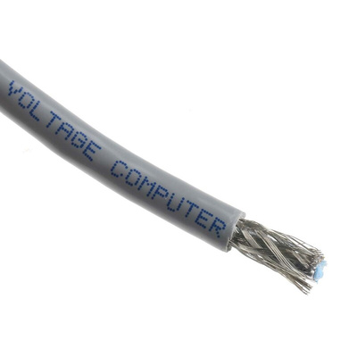 Belden Twisted Pair Data Cable, 2 Pairs, 0.2 mm², 4 Cores, 24 AWG, Screened, 152m, Chrome Sheath