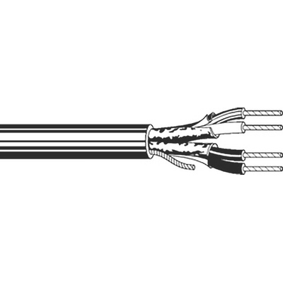 Belden Twisted Pair Multipair Industrial Cable, 2 Pairs, 0.33 mm², 4 Cores, 22 AWG, Screened, 304m, Chrome Sheath