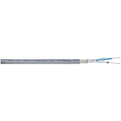 Belden Round Data Cable, 1 Pairs, 0.2 mm², 2 Cores, 24 AWG, Screened, 305m, Chrome Sheath