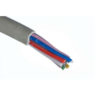 Lapp Multicore Data Cable, 0.5 mm², 8 Cores, 20 AWG, Unscreened, 100m, Grey Sheath