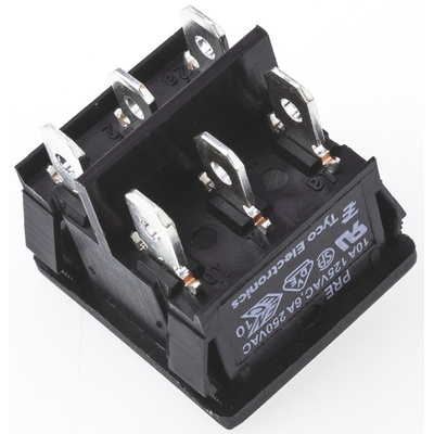 TE Connectivity Double Pole Single Throw (DPST), On-On Rocker Switch Panel Mount