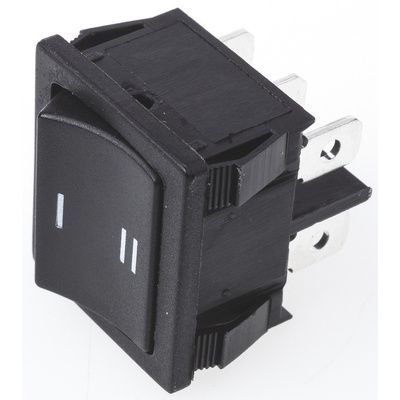 TE Connectivity Double Pole Single Throw (DPST), On-On Rocker Switch Panel Mount