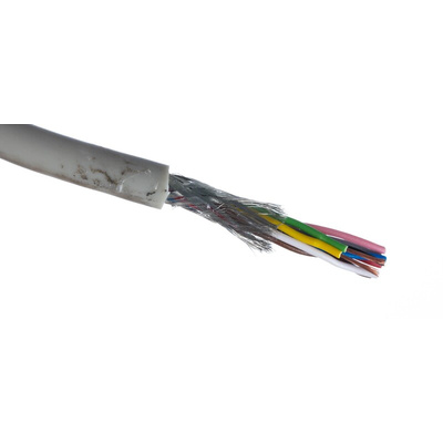 Lapp Twisted Pair Data Cable, 4 Pairs, 0.25 mm², 8 Cores, 24 AWG, Screened, 100m, Grey Sheath