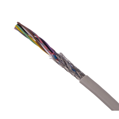 Lapp Twisted Pair Data Cable, 6 Pairs, 0.25 mm², 12 Cores, 24 AWG, Screened, 100m, Grey Sheath
