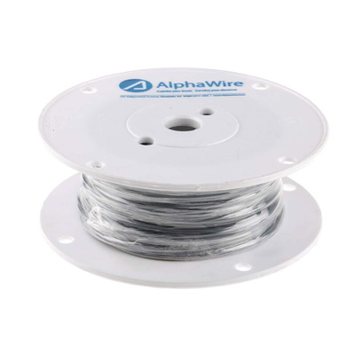 Alpha Wire Multicore Data Cable, 0.35 mm², 2 Cores, 22 AWG, Unscreened, 30m, Grey Sheath