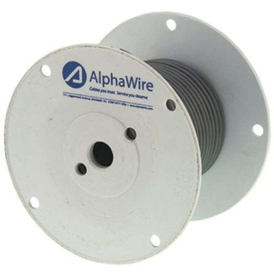 Alpha Wire Multicore Data Cable, 0.35 mm², 5 Cores, 22 AWG, Unscreened, 30m, Grey Sheath