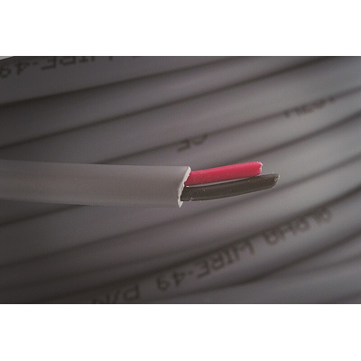 Alpha Wire Multicore Data Cable, 0.56 mm², 2 Cores, 20 AWG, Unscreened, 30m, Grey Sheath