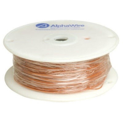 Alpha Wire Twisted Pair Data Cable, 1 Pairs, 0.9 mm², 2 Cores, 18 AWG, Screened, 30m, Orange Sheath