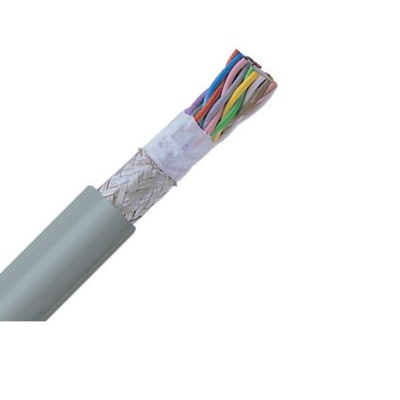 Lapp Twisted Pair Data Cable, 4 Pairs, 0.34 mm², 8 Cores, 22 AWG, Screened, Grey Sheath
