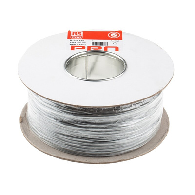 RS PRO Data Cable, 0.22 mm², 3 Cores, 24 AWG, Screened, 100m, Grey Sheath