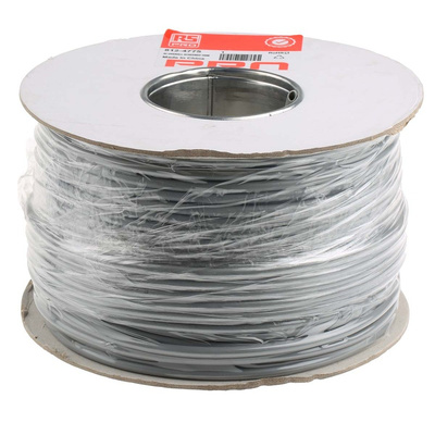 RS PRO Multicore Data Cable, 0.22 mm², 5 Cores, 24 AWG, Screened, 100m, Grey Sheath