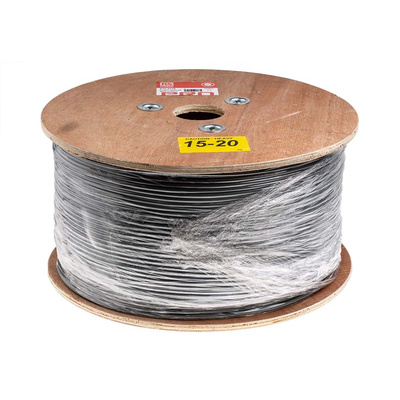 RS PRO Multicore Data Cable, 0.22 mm², 5 Cores, 24 AWG, Screened, 500m, Grey Sheath