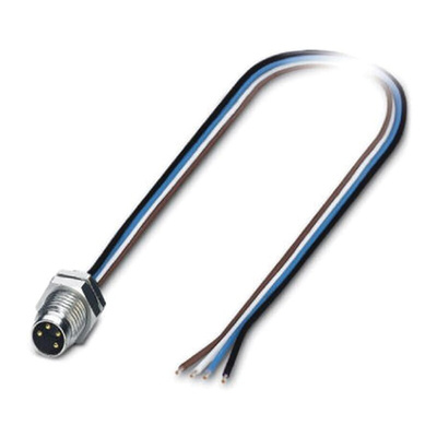 Phoenix Contact Male 4 way M8 to Sensor Actuator Cable, 500mm