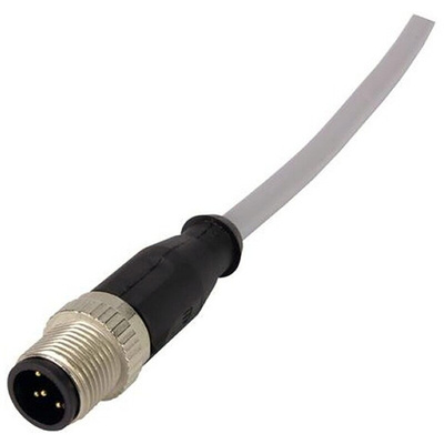 Harting Straight Female 4 way M12 to Straight Male 4 way M12 Sensor Actuator Cable, 5m