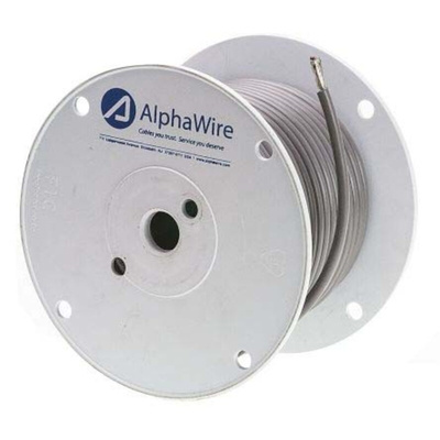 Alpha Wire Multicore Industrial Cable, 0.2 mm², 5 Cores, 24 AWG, Screened, 30m, Grey Sheath
