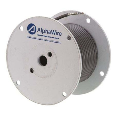 Alpha Wire Xtra-Guard Flex Data Cable, 5 Cores, 0.14 mm², Screened, 30m, Grey PVC Sheath, 26 AWG
