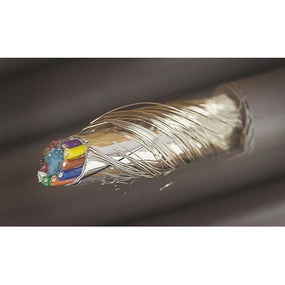 Alpha Wire Multicore Industrial Cable, 0.14 mm², 12 Cores, 26 AWG, Screened, 30m, Grey Sheath