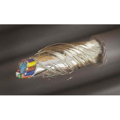 Alpha Wire Multicore Industrial Cable, 0.14 mm², 12 Cores, 26 AWG, Screened, 30m, Grey Sheath