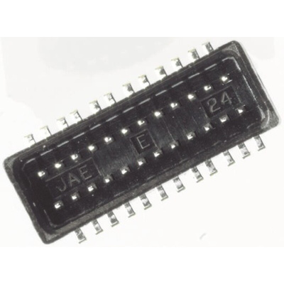 JAE IL-WX Series Straight Surface Mount PCB Header, 30 Contact(s), 0.8mm Pitch, 2 Row(s), Shrouded