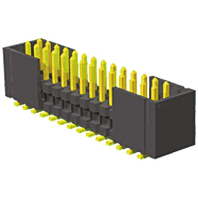 Samtec FTSH Series Right Angle Surface Mount Pin Header, 20 Contact(s), 1.27mm Pitch, 2 Row(s), Unshrouded