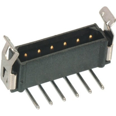 HARWIN Datamate L-Tek Series Right Angle Through Hole PCB Header, 3 Contact(s), 2.0mm Pitch, 1 Row(s), Shrouded