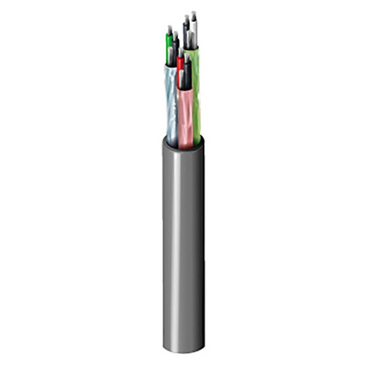 Belden Twisted Pair Data Cable, 9 Pairs, 0.33 mm², 18 Cores, 22 AWG, Screened, 30m, Chrome Sheath