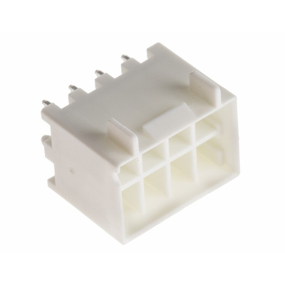 Hirose DF33C Series Straight Through Hole PCB Header, 8 Contact(s), 3.3mm Pitch, 2 Row(s), Shrouded