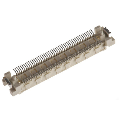 Hirose FunctionMAX FX10 Series Straight Surface Mount PCB Header, 96 Contact(s), 0.5mm Pitch, 2 Row(s), Shrouded