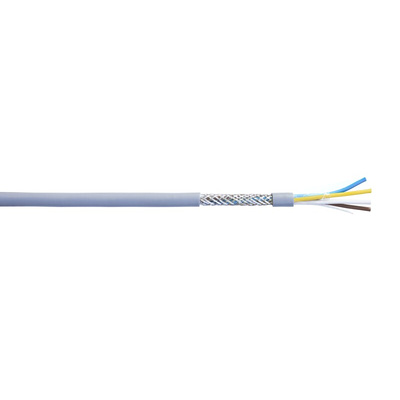 AXINDUS Data Cable, 0.34 mm², 2 Cores, 22 AWG, Screened, 100m, Grey Sheath